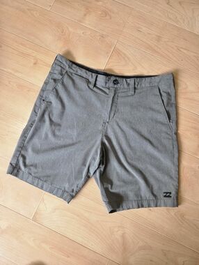 Billabong Men's Crossfire Sunmersibles Gray (Heathered) Textured with Black Logo